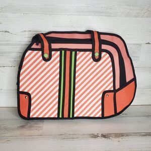 Charm Co. Toon Packs Pop Art 2D 3D Cartoon Anime Flat Shoulder Laptop Bag NICE